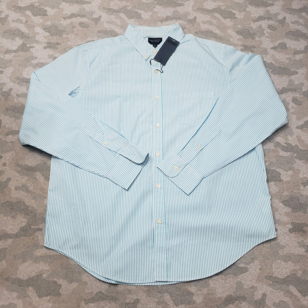 Reed Edward Shirt Mens‎ XL Blue Long Sleeve Button-Up NWT